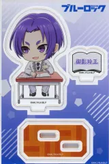 【中古】アクリルスタンド・アクリルパネル 御影玲王 アクリルスタンド ミニキャラ 制服ver. 「ブルーロック 大解剖展 POP UP STORE」