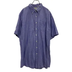 L.L.Bean 半袖 無地シャツ 2XL TALL ブルー エルエルビーン ビッグサイズ ボタンダウン 古着卸 アメリカ仕入 a701-5743のサムネイル