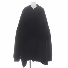 ヴィヴィアンウエストウッド Vivienne Westwood ベロア スーパーワイド ギャザー ステンカラーコート アウター 黒 ブラック /MI ■OSのサムネイル
