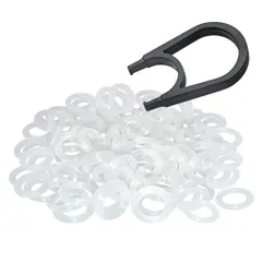 【迅速発送】メカニカル キーボード 静音化リング 耐用シリコン O-Ring 145PCS & キーキャップ引き抜き工具 (白色)のサムネイル