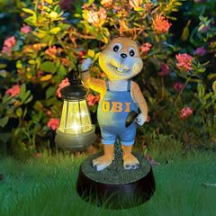 ソーラーライト ガーデンライト ガーデンオーナメント ランタンを持った動物 プレーリードッグ アニマルオブジェ オーバーオールを着た棒物 庭オブジェ 癒しグッズ ガーデニング お庭 玄関ライト 園芸装飾 インテリア オシャレ 防水 樹脂 ギフト プレゼント