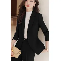 ☆ ブラック ☆ Lサイズ ☆ ビジネススーツ レディース lybs11143 パンツスーツ レディース スーツ セットアップスーツ ビジネススーツ リクルートスーツ ビジネス かっこいい おしゃれ シングル 上下 ジャケット パンツ シンプル 通勤 オフィス