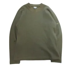 【Y2K】 ナイキゴルフ NIKE GOLF archive 00s Khaki Side-Zip Tech P/O Knit Sweater コットンニット セーター カーキ S ■YHS1のサムネイル