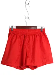 【お得なクーポン配布中!】 90s ナイキ ナイロン ショートパンツ レディース L メンズ M 程/ オールド ショーツ 短パン スポーツ トレーニング ワンポイント 薄手 赤