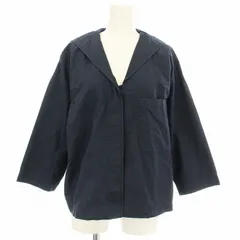 美品⭐︎マーガレットハウエル　セーラー　リネン　ブラウス　22ss　黒 美品⭐︎マーガレットハウエル セーラー リネン ブラウス 22ss