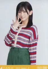 乃木坂46 2023年1月ランダム生写真 池田瑛紗 2023.January-Ⅱマルチカラーニット チュウ