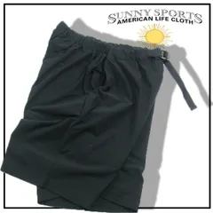 【新品】 SUNNY SPORTS × Primeflex ／ サニースポーツ × プライムフレックス　ショートパンツ 日本製 速乾 UVカット ストレッチ 軽量 防シワ イージーケア ハーフパンツ 黒 ブラック ｜ 春夏のサムネイル