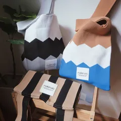 【即納】オリジナルロゴ　ニットバッグ３カラー