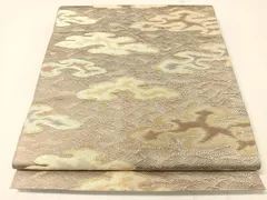 【服部織物】謹製 袋帯 引き箔 六通柄 正絹 オリエント更紗 24金 服部織物】謹製 袋帯 引き箔 六通柄 正絹 オリエント更紗 24金