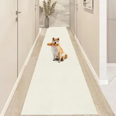 洗える 撥水 おしゃれ 無地 ズレない カーペットタイプ ロングマット 吸着 廊下敷き ロングカーペット TPR 防音 ラグ 無地 XIWEIYI ペット 置くだけで吸着マット ロングマット カーペット ロールマット 廊下マット キッチンマット 玄関マット 廊