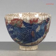 景徳鎮 花瓶 永楽紅釉 手作り 龍 開片 玉壺春 磁器 観賞 磁器