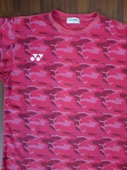 YONEX ヨネックス ソフトテニス ALL KANTO 関東大会 限定 ドライ Tシャツ 迷彩柄 カモフラージュ S ピンク