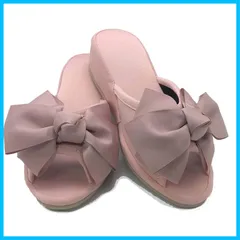 【速発送】ヒールスリッパ レディース 室内 軽量 静音 おしゃれ 4cm 美脚 SL サテン リボン