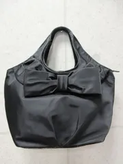 kate spade NEW YORK ケイトスペードニューヨーク リボントートバッグ PXRU1756 ナイロン 無地 ブラック