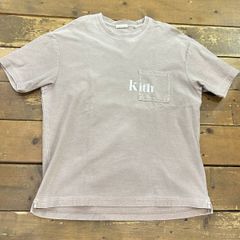 kith / キス quinn tee ロゴポケット tシャツ kh030024 サーモンピンク系 メンズ sサイズ コットン カットソー used