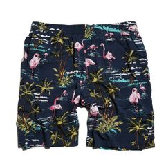 ハーフパンツ メンズ ショートパンツ サマーショーツ アロハショーツ アロハパンツ ショーツ ALOHA アロハ パーム柄 メンズ レーヨン100% 水陸両用 水着 ハーフパンツ リゾートパンツ アロハハーフパンツ RB-28