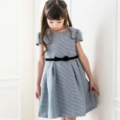 【千鳥格子】キャップスリーブワンピース TAK キッズ キャサリンコテージ