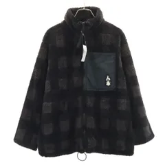 未使用 a part of me. アパートオブミー MOOMIN ムーミン コラボ 日本製 チェック柄 リトルミイ ボアジャケット ブラック Y’s for living ヨウジヤマモト レディース 古着