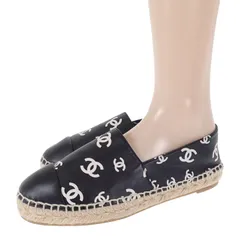 美品 シャネル ロゴ エスパドリーユ スリッポン スニーカー 38 CHANEL CHANEL / シャネル | ココマーク メッシュ エスパドリーユ