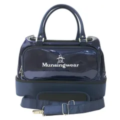 定価97,900円 マンシングウェア GOLF 牛革 レザーボストンバッグ マンシングウェア Munsingwear トートボストンバッグ -デサント