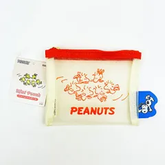 スヌーピー ウッドストック ミニメッシュポーチ アイボリー SNOOPY
