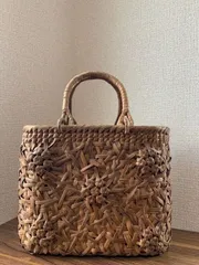 あけび籠　山葡萄　かごバッグ 新品 山葡萄かごバッグ あけびかご 北欧 ドライフラワー カゴ