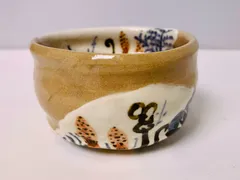 山田光(造)抹茶碗暁暉茶道具□39