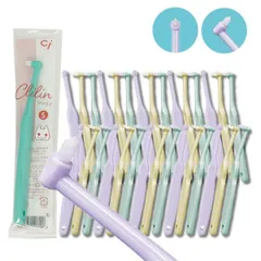 Ci ミニワンタフト Clilin クリリン Sやわらかめ 3色アソート 30本【Ciメディカル ワンタフト 歯ブラシ かわいい こども 女性向け 】