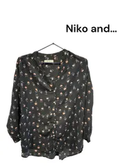 【最終値下げ！】niko and...　花柄七分袖シャツ　レディース　FREE