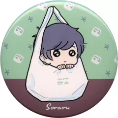 【中古】バッジ・ピンズ(男性) そらる(ビニール袋/背景：緑) オリジナル缶バッジ 「そらる×ファミリーマート」 そらるキャンペーン