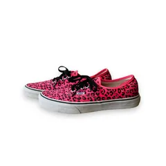 VANS バンズ オーセンティック 海外限定モデル ピンク レオパード US8