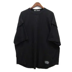 ジーユー GU アンダーカバー UNDERCOVER ドライワッフル Tシャツ 5分袖 ブラック 黒 M 341-351035