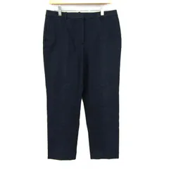 セオリーリュクス パンツ 大きいサイズ ストレッチ ブランド ボトムス 日本製 レディース 44サイズ ネイビー theory luxe 【中古】