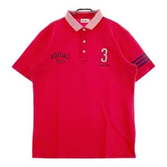 サイズ：XO ADIDAS GOLF アディダスゴルフ  半袖ポロシャツ  レッド系 [240101494085] ゴルフウェア メンズ ストスト