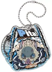 【中古】雑貨 嘴平伊之助 「ぴた!でふぉめ 鬼滅の刃 アクリルキーホルダーvol.5」