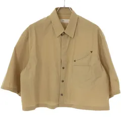 TOGA VIRILIS トーガ ビリリース 23SS Typewriter S/S short shirt タイプライターストライプシャツ ベージュ 48 TV31-FJ316のサムネイル