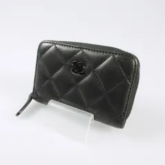 【姫路東店】 中古 CHANEL | シャネル ラムスキン コインケース マトラッセクラシックジップコインパース AP0216 ラムスキン 【125】