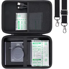 【人気商品】INS WIDE ハイブリッドインスタントカメラ Evo Evo EVO チェキ wide instax BLACK専用収納ケース（ケースのみ）-Khanka FUJIFILM 富士フイルム