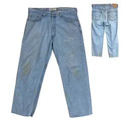 リーバイス 550 極太 バギー リラックスフィット ジーンズ ロゴ デニム パンツ メンズ 古着