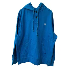 CHAPS ロゴスウェット パーカー L ライトブルー チャップス フーディー ハーフボタン プルオーバー カットソー トップス 冬物 a709-6494