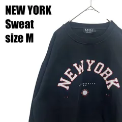 【人気のカレッジ系】USA古着 NEW YORK UNIVERSITY スウェット トレーナー サイズM ブラック ロゴレッド×ホワイト ヴィンテージのサムネイル