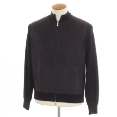 【中古】グランサッソ GRAN SASSO コットン ダブルジップ カーディガン ブラック【サイズ46】【メンズ】のサムネイル