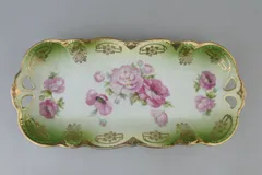 【ビンテージ】ドイツ製 P.K. Silesia（Porzellanfabrik Kosenigszelt）オーバル アンティーク古道具蚤の市ブロカント