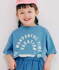 We love VACATION2柄シンプルロゴTシャツ p.premier P307025　ブルー