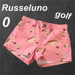 Russeluno GOLF ラッセルノ ゴルフ レディース ショートパンツ 0 ハーフパンツ ゴルフウェア RSW-71213 総柄 ピンク系 (F052)★