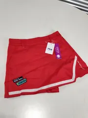 フィラ◆レディース ストレッチ キュロットスカート ゴルフウェア ショートパンツ レッド