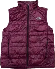 THE NORTH FACE ☆ ノースフェイス レディース ピンク 中綿 ジップアップ ベスト M 秋冬 登山 アウトドア キャンプ タウンユース ■AM304のサムネイル