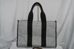 中古　TOPKAPI　トートバッグ　グレー　角擦れあり