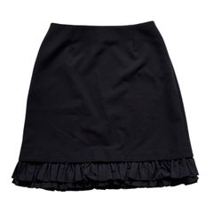 FOXEY フォクシー フリルスカート 黒 タイト  レディース サイズ38 Mサイズ