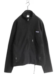 【お得なクーポン配布中!】 00s パタゴニア シンプル シンチラ ジャケット メンズ S 古着 2000年製 オールド Patagonia フリース ジャンパー フルジップ アウトドア 黒